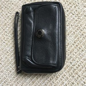 Leather coach wristlet